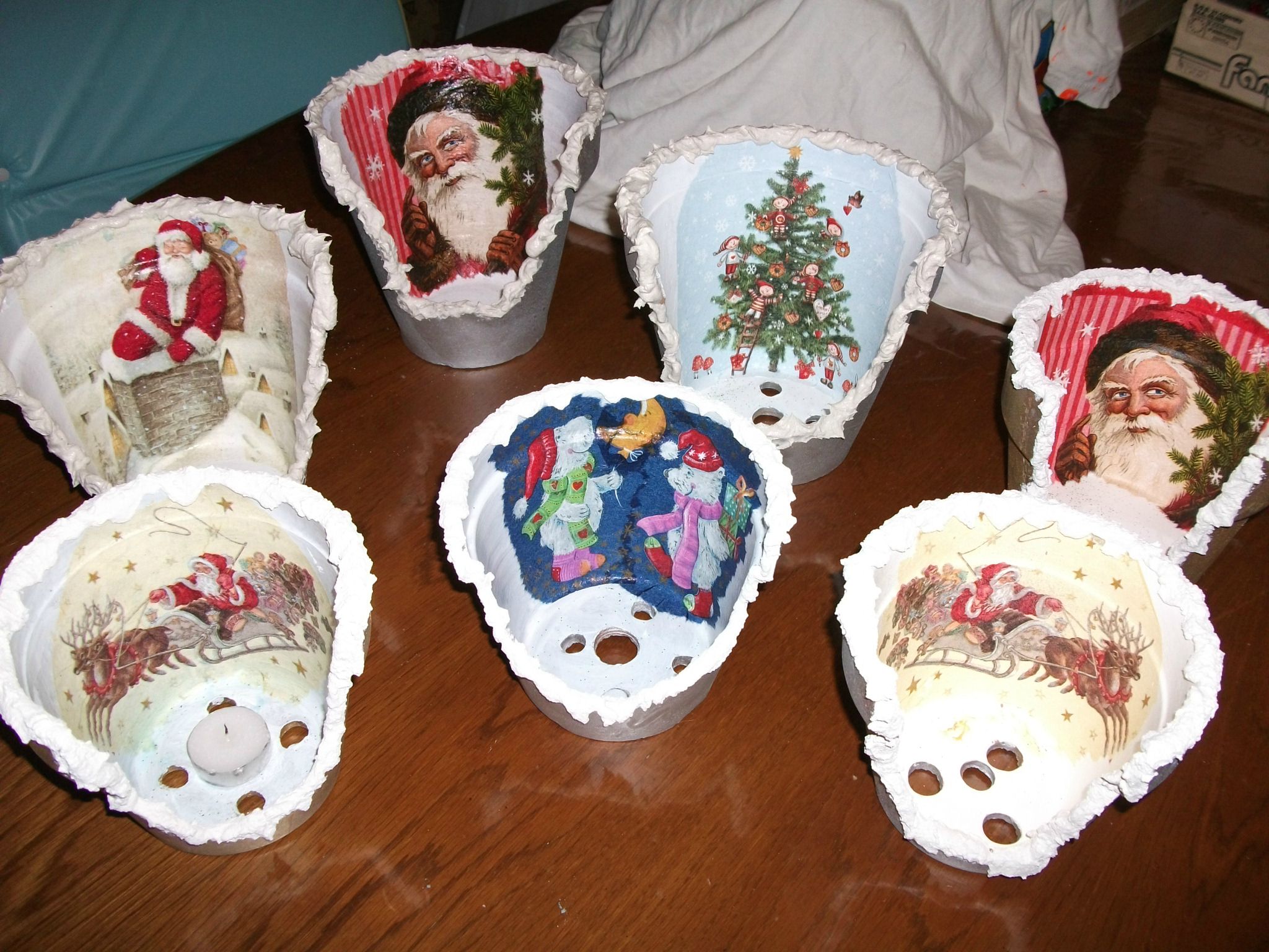 créas pour le marché de noël 2011 de l'école - NINOUCREAS: Ateliers