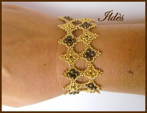 bracelet tudor doré chocolat 3