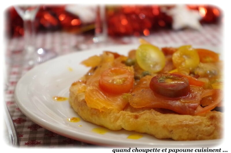 tarte de tomate aux gravlax vinaigrette aux câpres-6926