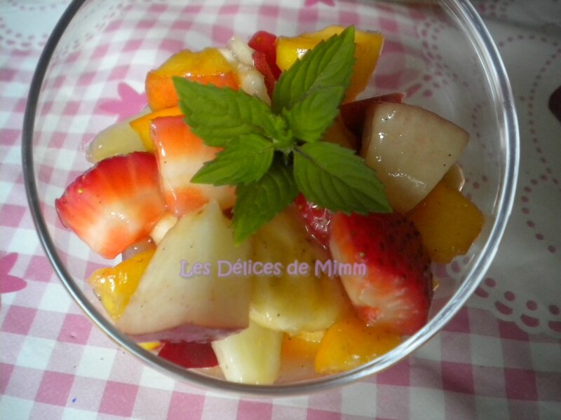 Salade de fruits d’été au sirop parfumé 4