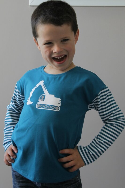 T-shirt Smart guitars Ottobre jersey petrole lillestoff (1)