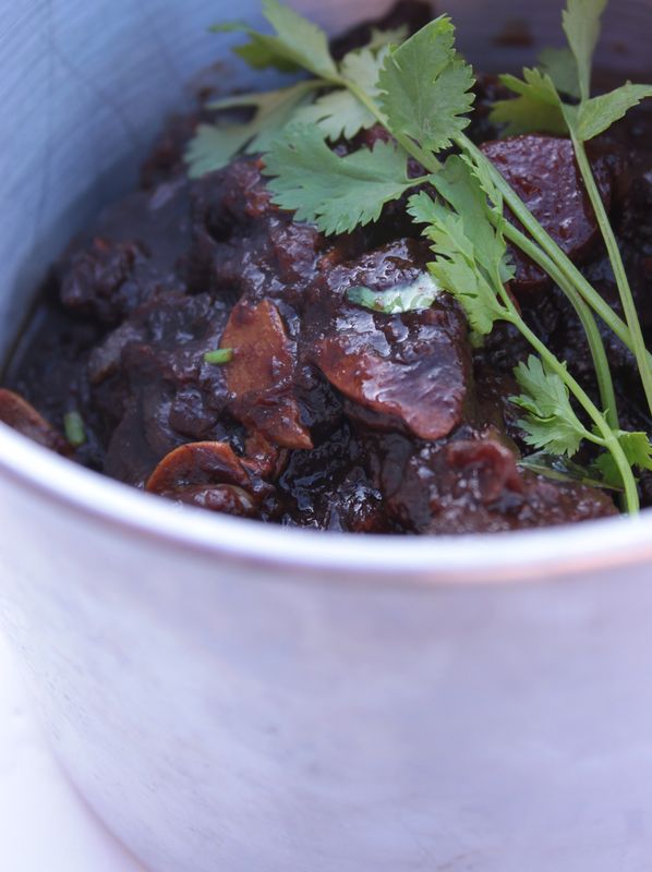 Ragout de boeuf sauce soja et coriandre fraiche