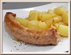 sauté de pdt et saucisse basque au multicuiseur sauté de pdt et saucisse basque au multicuiseur
