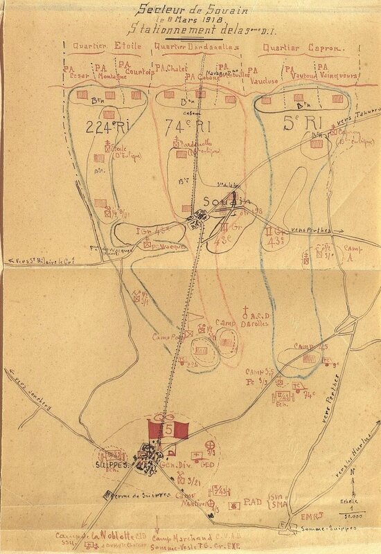 JMO 5eDI service santé Mémoire des hommes SHD 26 N 270 020 8 mars 1918 - p