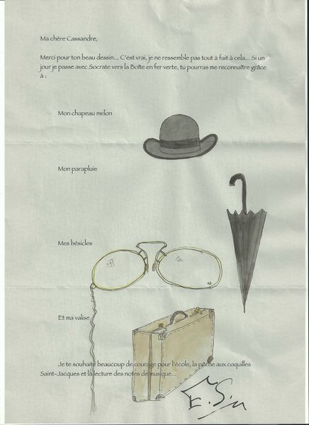 Lettre Satie Cassandre