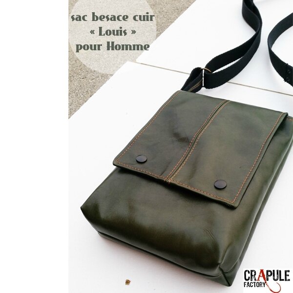 sac-besace-cuir-de-createur-pour-homme-vert-surpiqures-orange-chic-for-man2