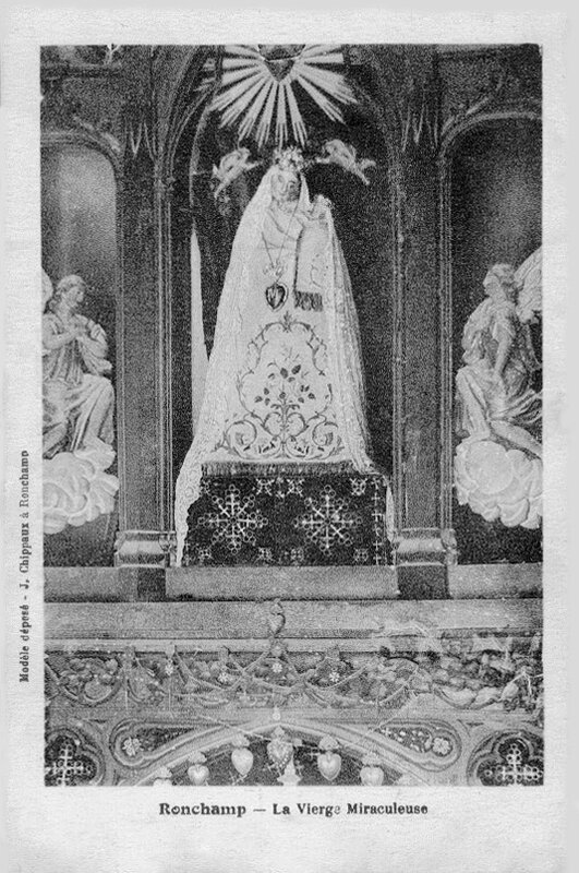 CPA Ronchamp Notre-Dame du Haut 1913 Vierge