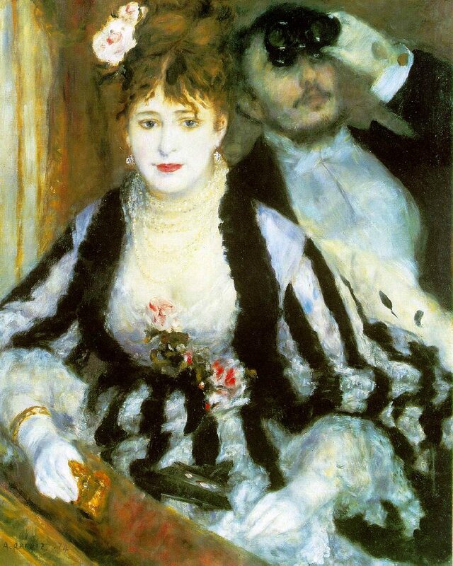 Pierre-Auguste Renoir - La loge (1874)