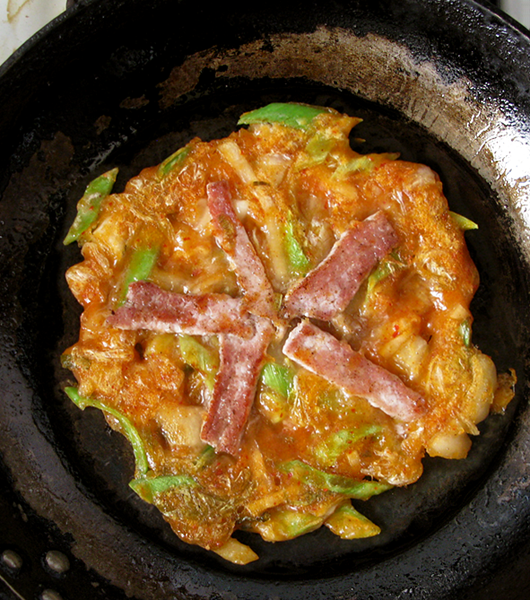 kimchi jeon crepe