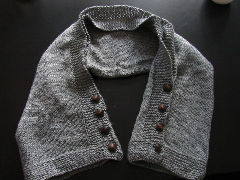 tricoter une etole en laine
