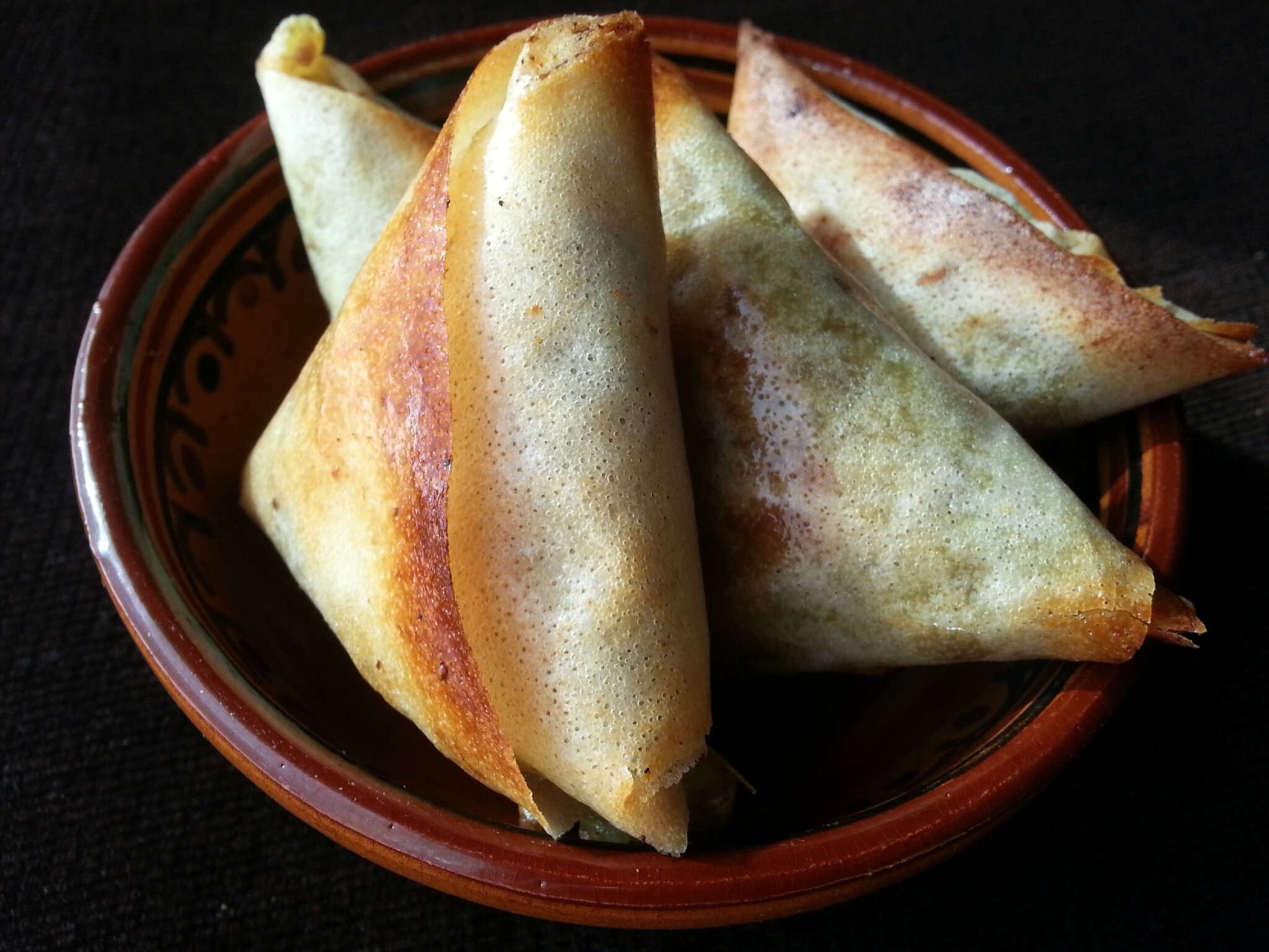Samoussa Pomme De Terre Viande Hachée Bricks/ Samosas viande hachée et pommes de terre au garam massala -  "Bienvenue Chez Nadia"