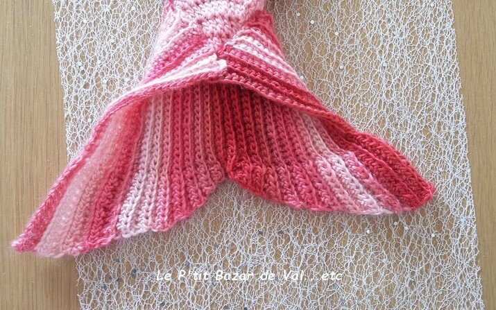 tricoter queue de sirene crochet facile