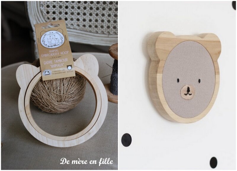 cadre tambour ourson