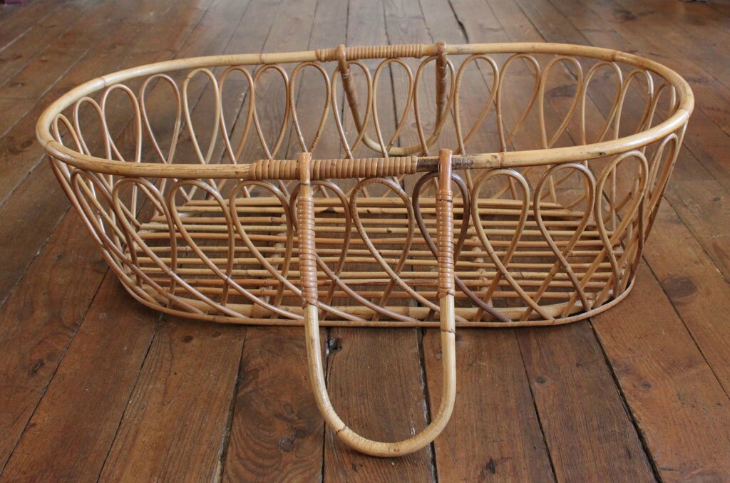 1 couffin en rotin vie d