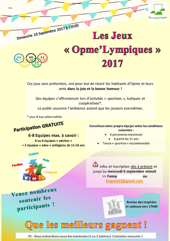 affiche jeux opme lympiques 2017