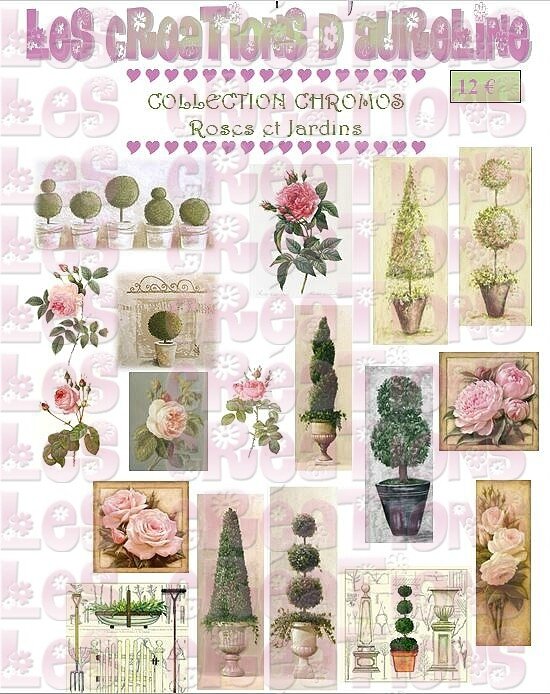 pochette roses et jardins