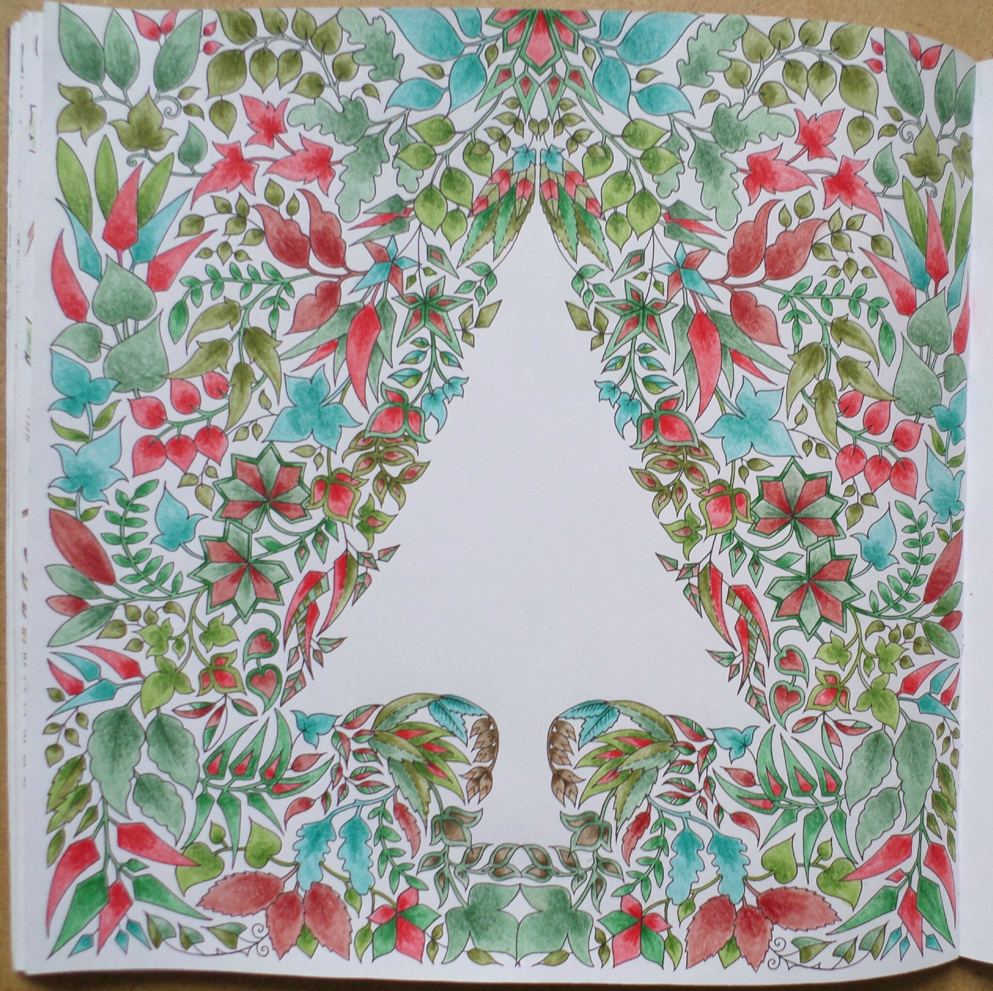 Coloriage couleurs de Noël Johanna Basford  Steffy Elsass Créa