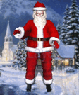 Gif anime 3D Père Noël Father Xmas danse