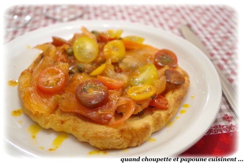 tarte de tomate aux gravlax vinaigrette aux câpres-6921
