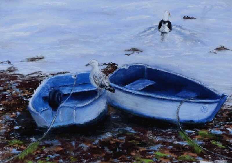 0180 pastel mat les barques bleues 27x37 01 2017