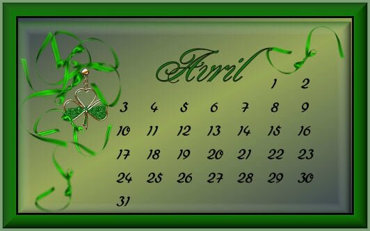 Avril-calendrier