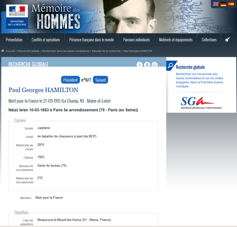 Centenaire de 1914-18: le site Mémoire des hommes fait peau neuve