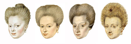 La coiffure de 1597 à 1599