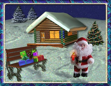 011-carte-joyeux--noel-merry-xmas-pere-cadeaux-neige-nuit