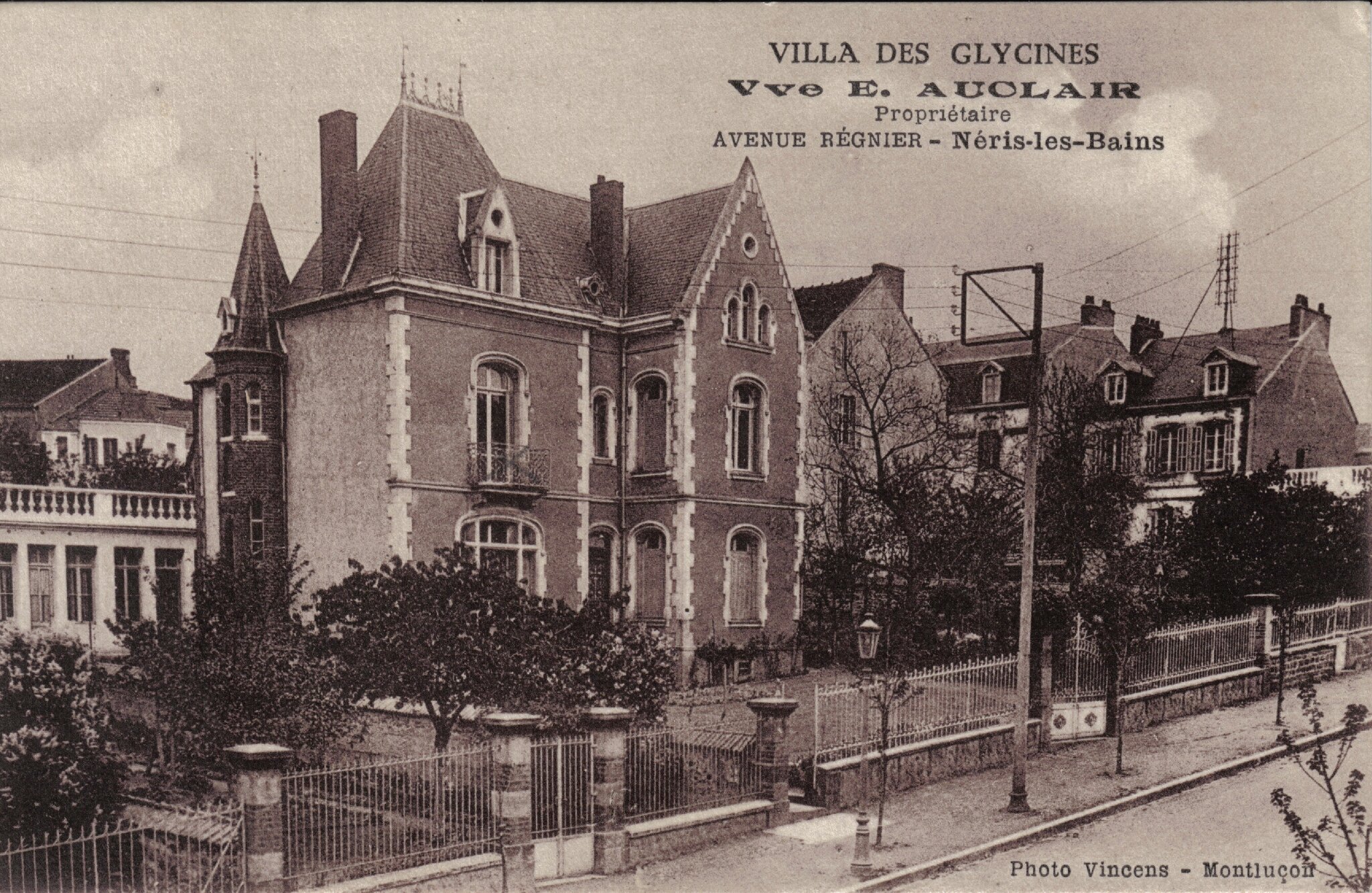 Les Villas Nérisiennes HISTOIRE DE NERIS LES BAINS