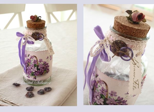 altered bottles creation Chantal Sabatier 1