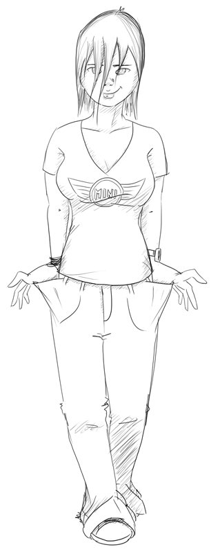 Chara design jeune femme