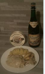 Le poulet au camembert de Normandie