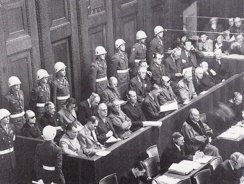 photo mémoire juive - procès de Nuremberg