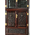 A hardwood cabinet, qing dynasty