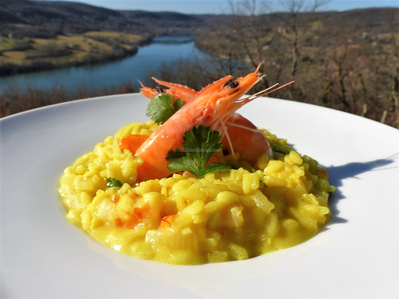 Risotto aux crevettes au Riz Rond IGP de Camargue, la recette, la recette -  Canavere