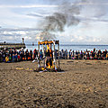 Courseulles-sur-mer: halloween ou ce néo-paganisme débile et régressif qui brûle des effigies humaines...