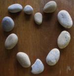 Coeur en galets - photo C.F
