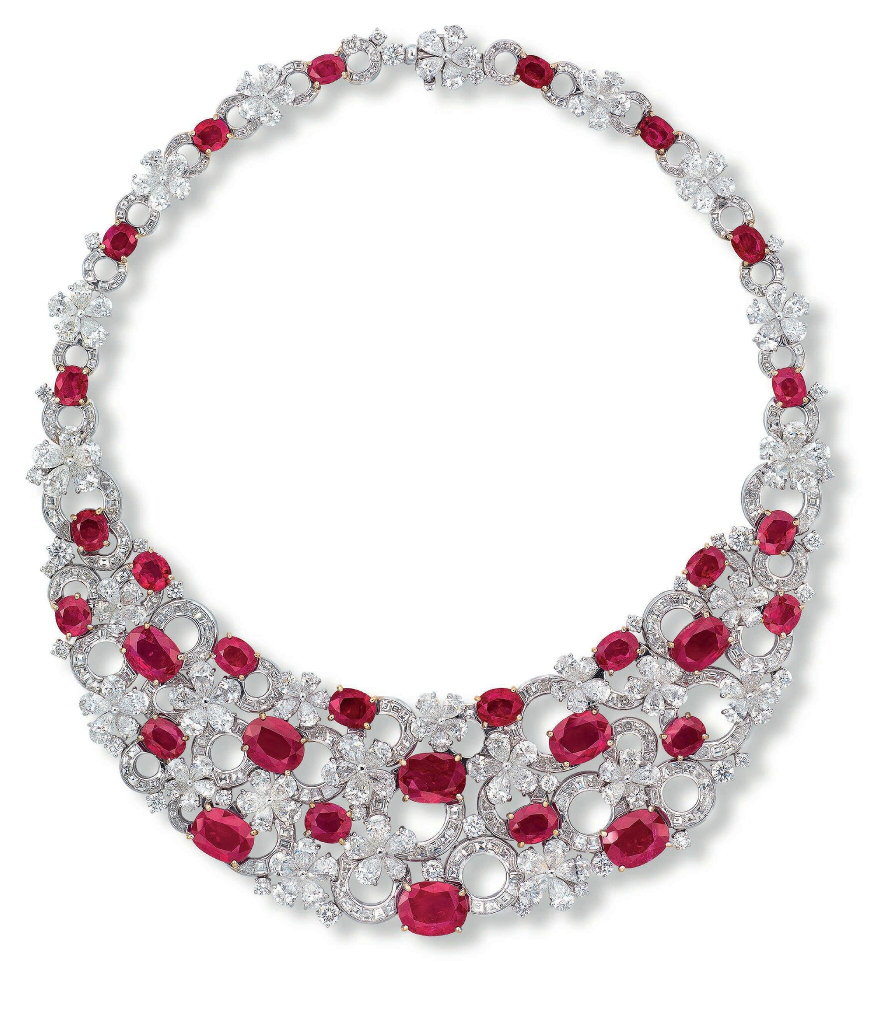 An important ruby and diamond 'Flora' necklace, by Bulgari 