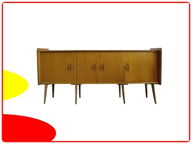 Enfilade vintage édition SAM 1950 chêne massif
