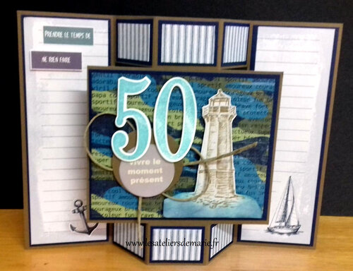 50 Ans Carte Anniversaire Stampin Up Et Toga Les Ateliers De Marie Et Stampin Up