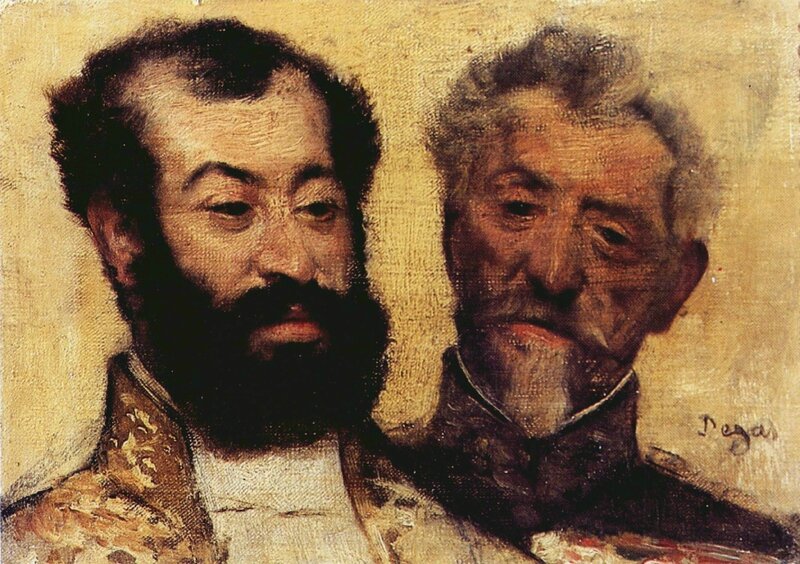 Degas, Le rabbin Astruc et le général Mellinet