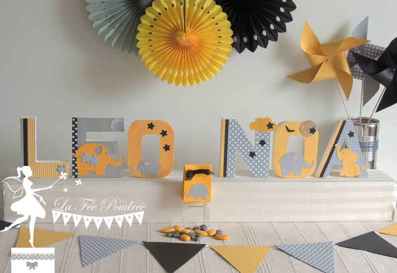 Decoration De Chambre D Enfant Ou De Bapteme Theme Elephant Deco La Fee Poudree Le Blog