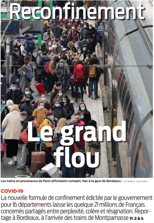 2021 03 20 SO Reconfinement le grand flou