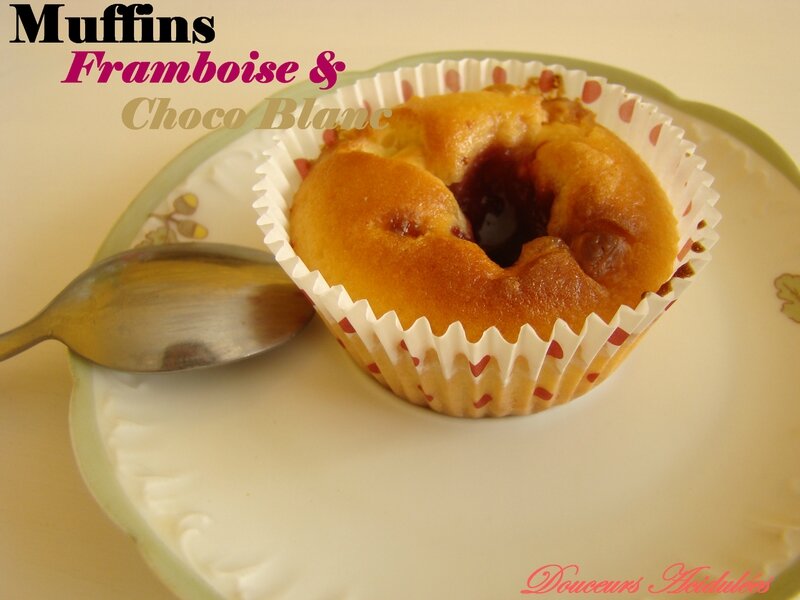 Muffins Framboise & Choco Blanc