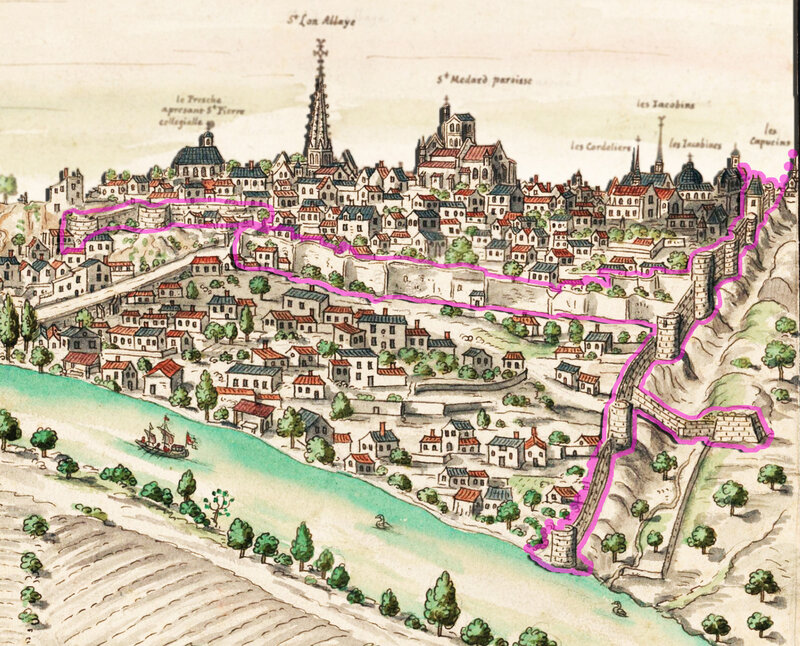 Thouars enceinte de la Ville et fortificationPorte-au-Prévôt