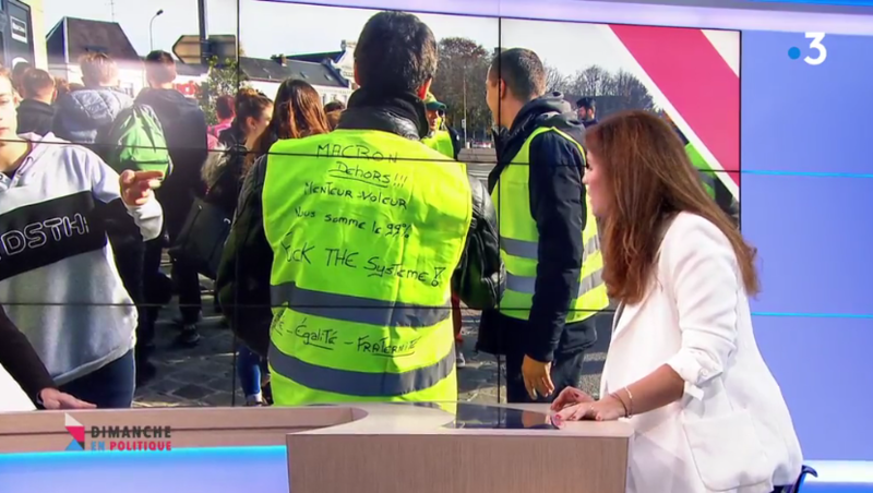 GILET JAUNE SCHIAPPA MEDIA DIXIT WORLD