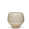 A cizhou sgraffiato deep bowl, northern song dynasty (960-1127)