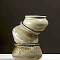 Trois pots, Vietnam, Dynasties des Lý-Trần, 13°-14° siècle