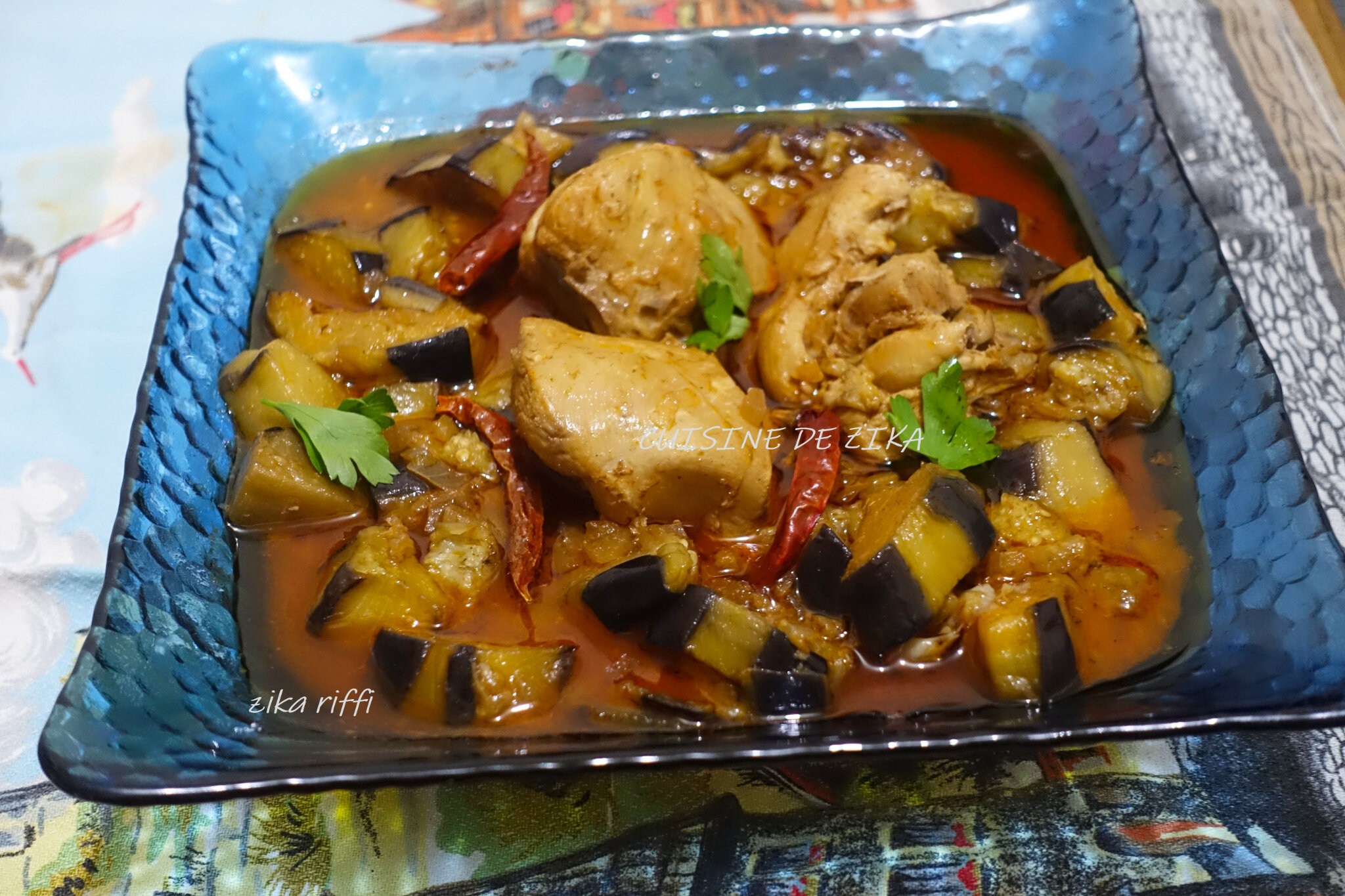 TAJINE DE POULET AUX AUBERGINES ET CARVI Cuisine De Zika
