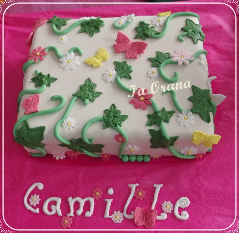 Gâteau fleuri/Flowery cake